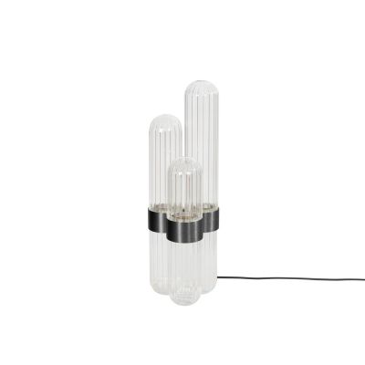 Cactus Stehleuchte small Transparent/schwarz festverbaute LED 1600lm Pulpo